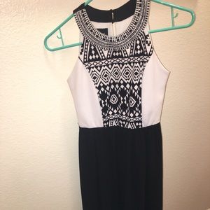Beautiful black and white long dress!